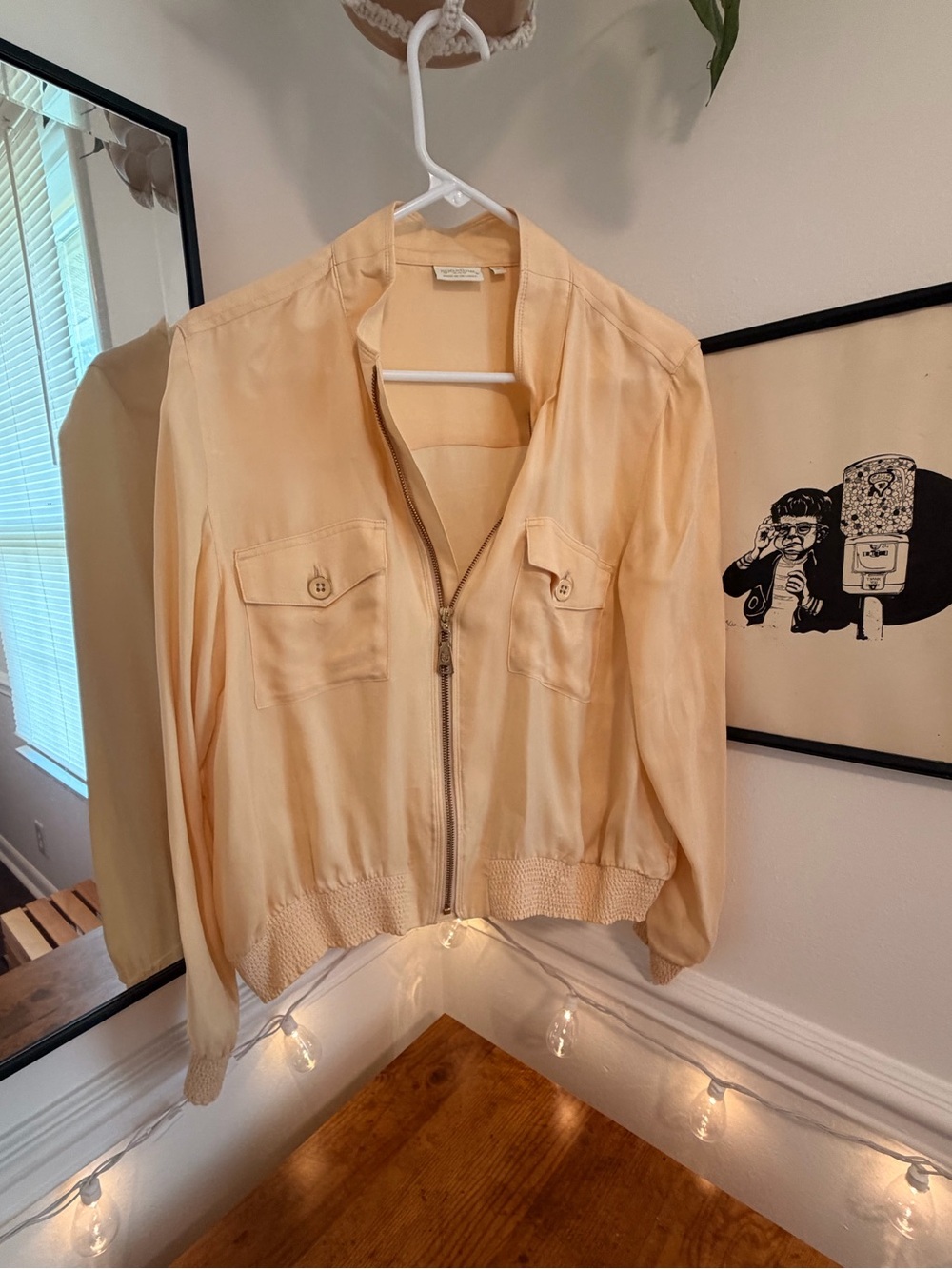 Spartina 449 Cream Bomber Jacket